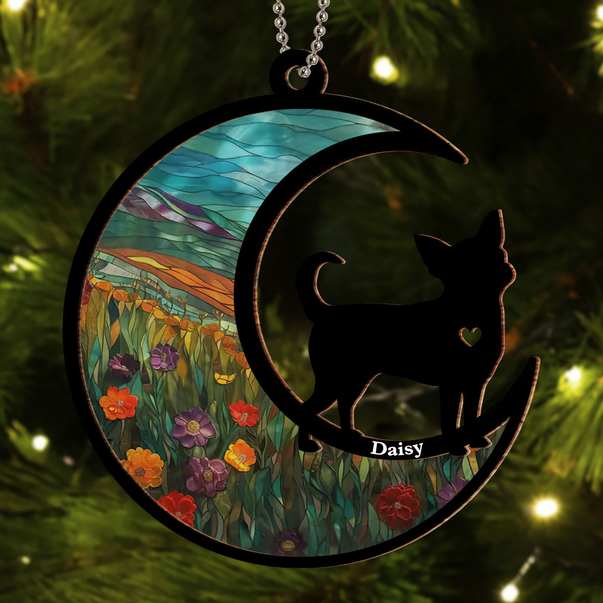 Dont Cry Because It Is Over - Unique Personalized Custom Acrylic Suncatcher Ornament for Special Occasions