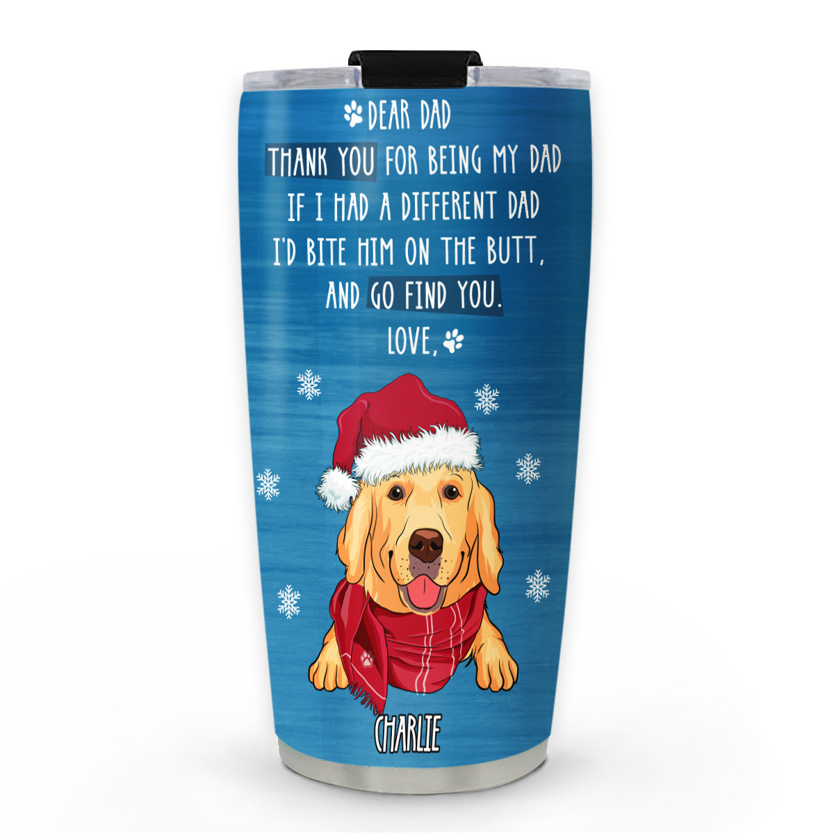 Go Find Your Dog - Personalized Custom Stainless Steel 20oz Tumbler for Dog Lovers' Parents