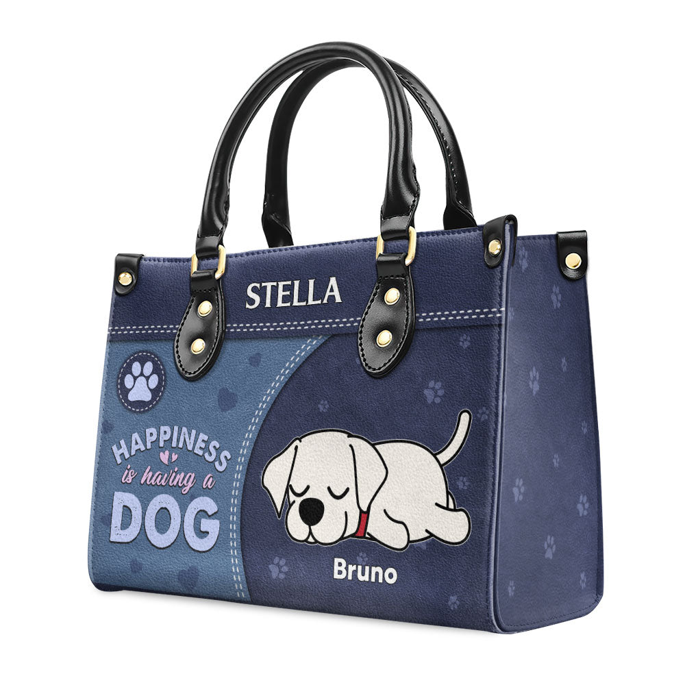Personalized Custom Leather Bag for Dog Lovers