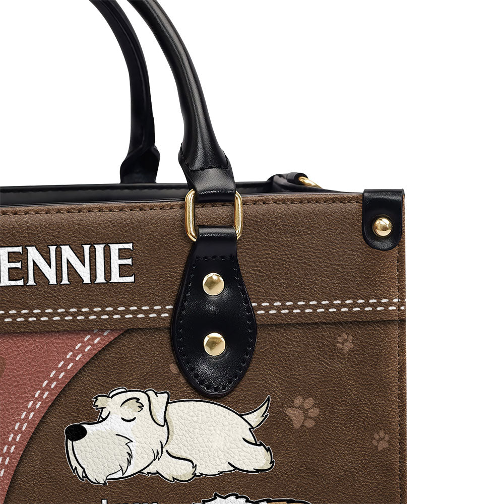 Personalized Custom Leather Bag for Dog Lovers