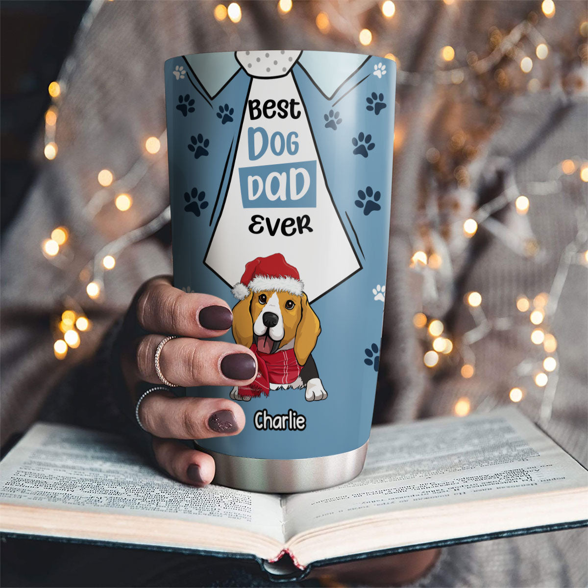 We Love You Best Dog Dad - Premium Personalized Custom 20oz Stainless Steel Tumbler