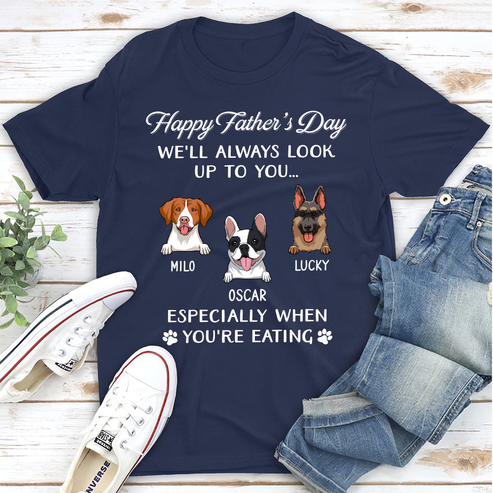 Always Look Up To You - Personalized Custom Premium Men's 4.2 oz T-shirt