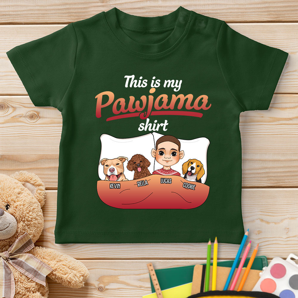 Personalized Custom Youth Pajama - Style T - shirt with Pet Design