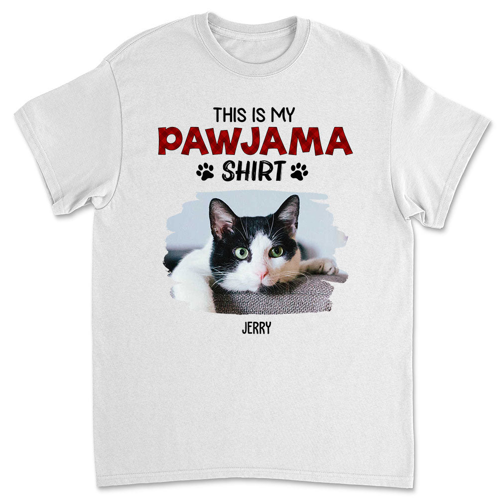 New Style Personalized Custom Unisex Cat Pawjama Photo T-Shirt