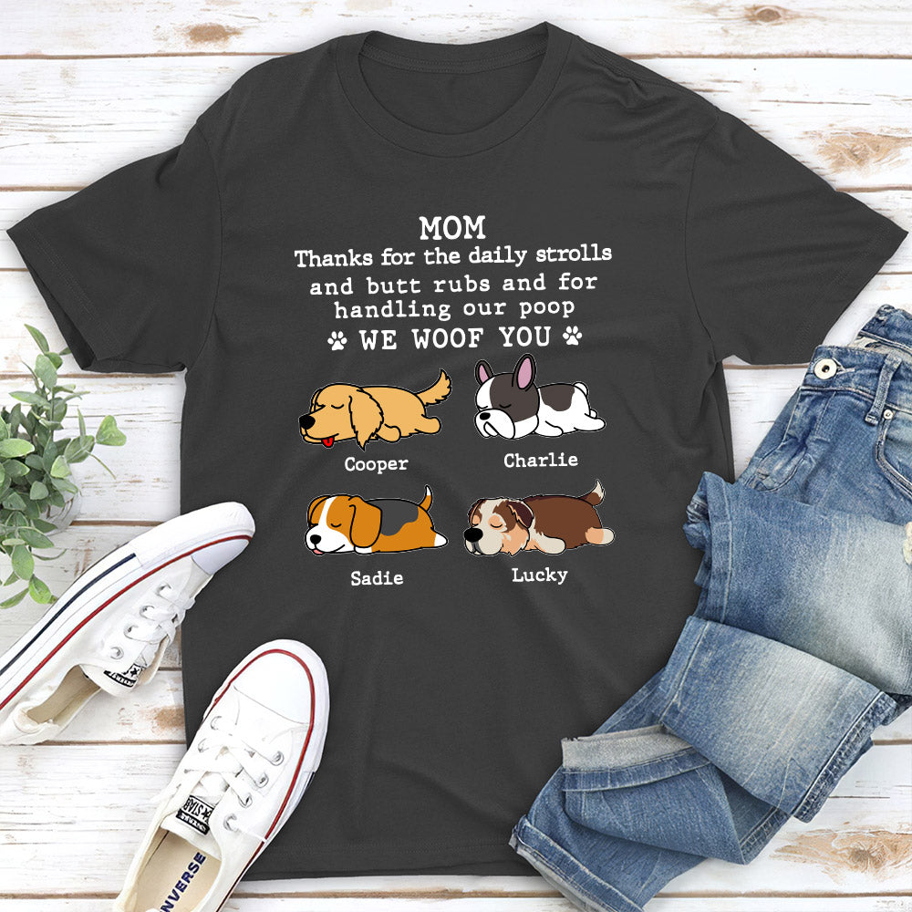 Handling My Poop - Personalized Custom Unisex 5.3 oz T-shirt for Pet Lovers