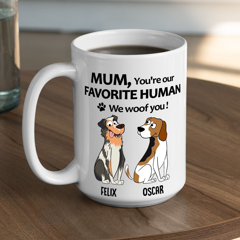 To My Favorite Human 2 - Exquisitely Personalized Custom Coffee Mug for Pet Lovers