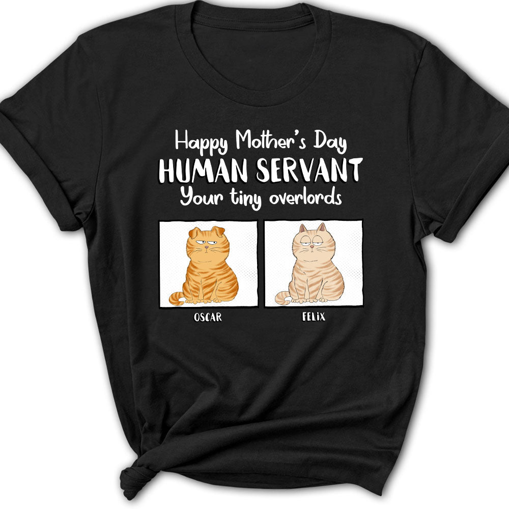 Mother's Day Personalized Custom Women's Pet Lover Servant T-shirt