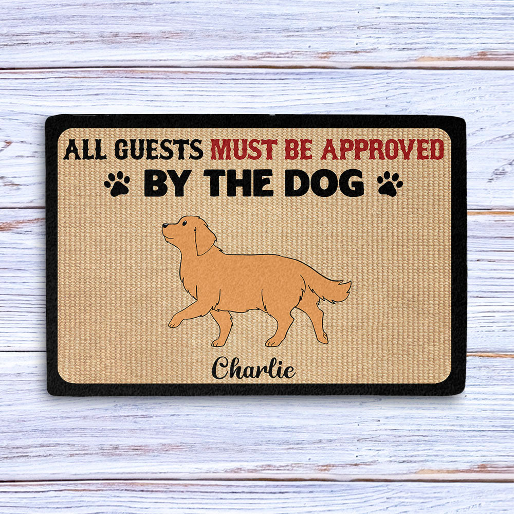 Approved By Dogs - Customizable Personalized Doormat for Pet Lovers
