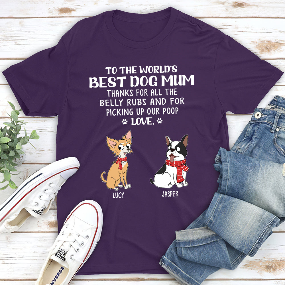 The Belly Rubs - Personalized Custom Unisex 5.3 oz T-Shirt for Pet Lovers