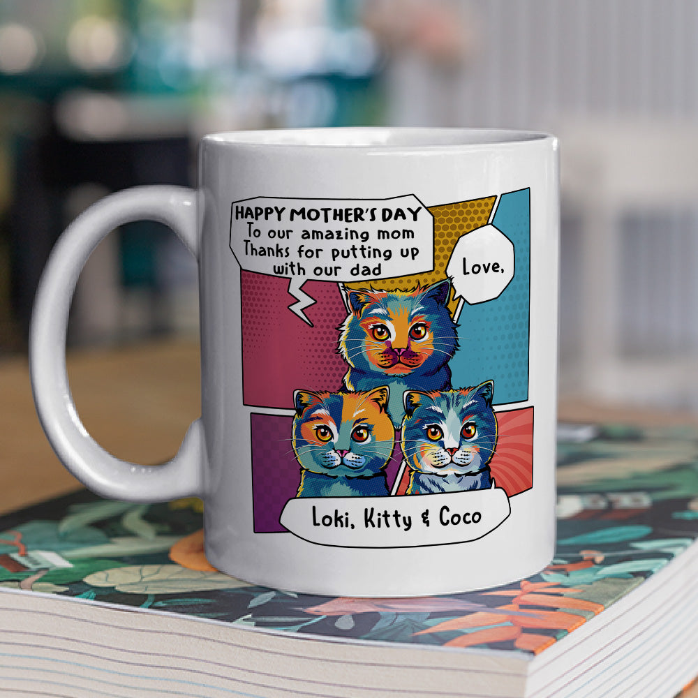 Incredibly Customizable Personalized Cat Dad Coffee Mug