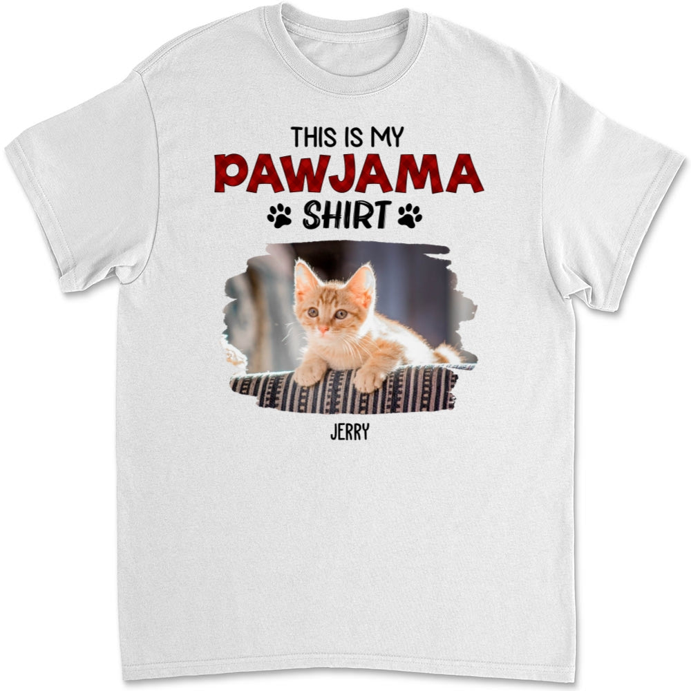New Style Personalized Custom Unisex Cat Pawjama Photo T-Shirt