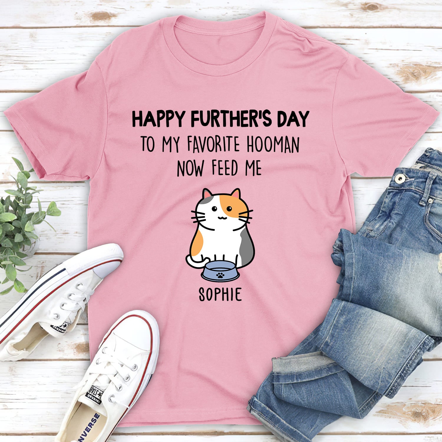 Happy Further’s Day - Personalized Custom Unisex 5.3 oz T-shirt for Pet Lovers