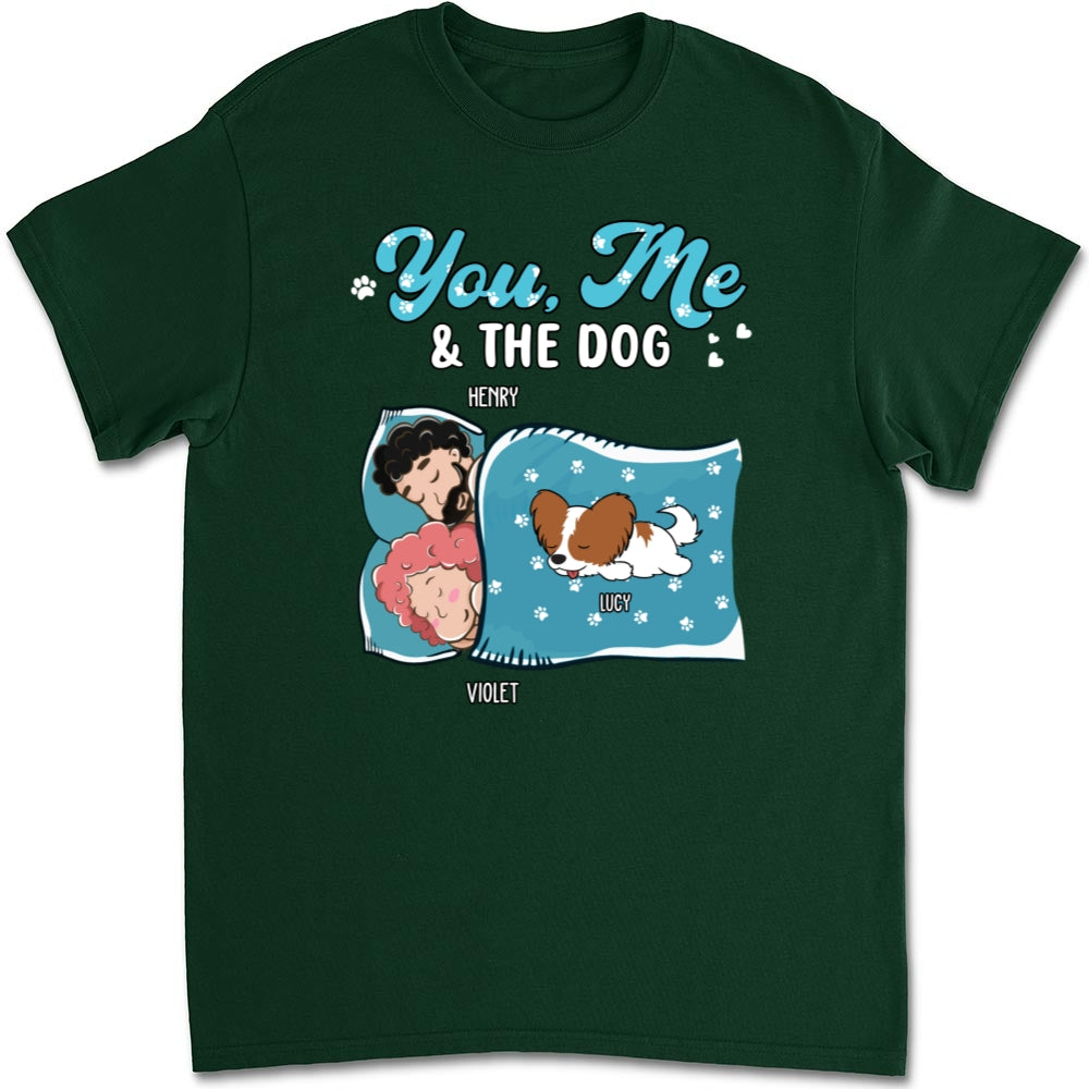 Unique Personalized Custom Unisex Sleepshirt - You, Me, And The Dogs