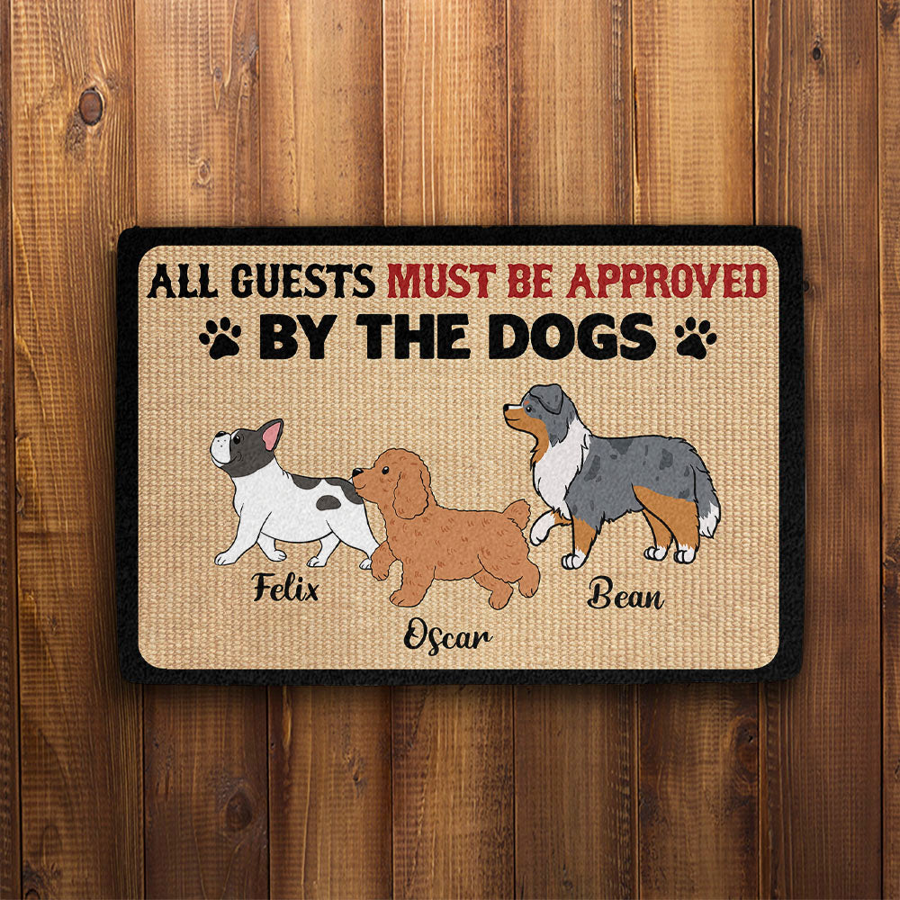 Approved By Dogs - Customizable Personalized Doormat for Pet Lovers