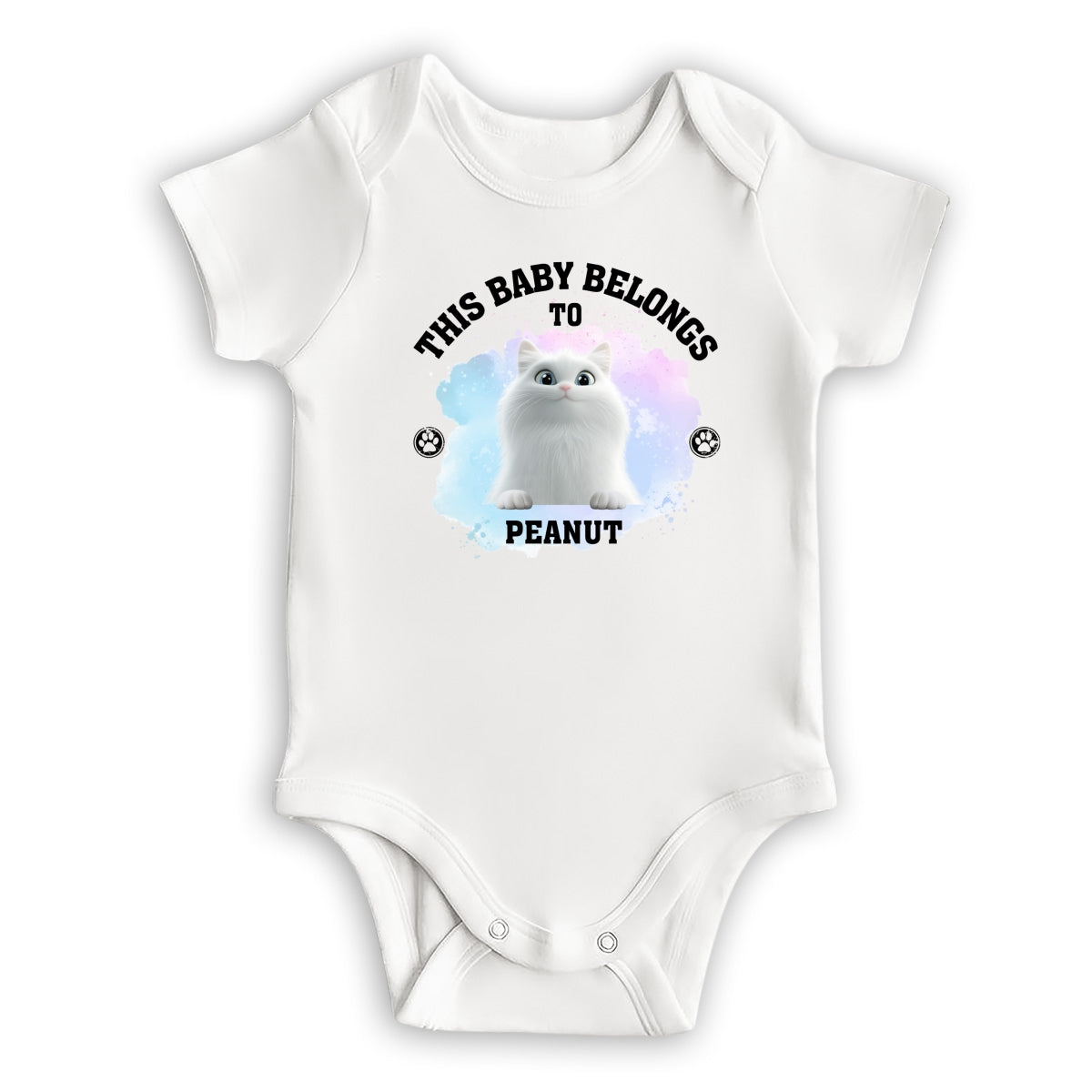 Belongs To Cats - Exquisitely Personalized Custom Baby Onesie for Unforgettable Moments