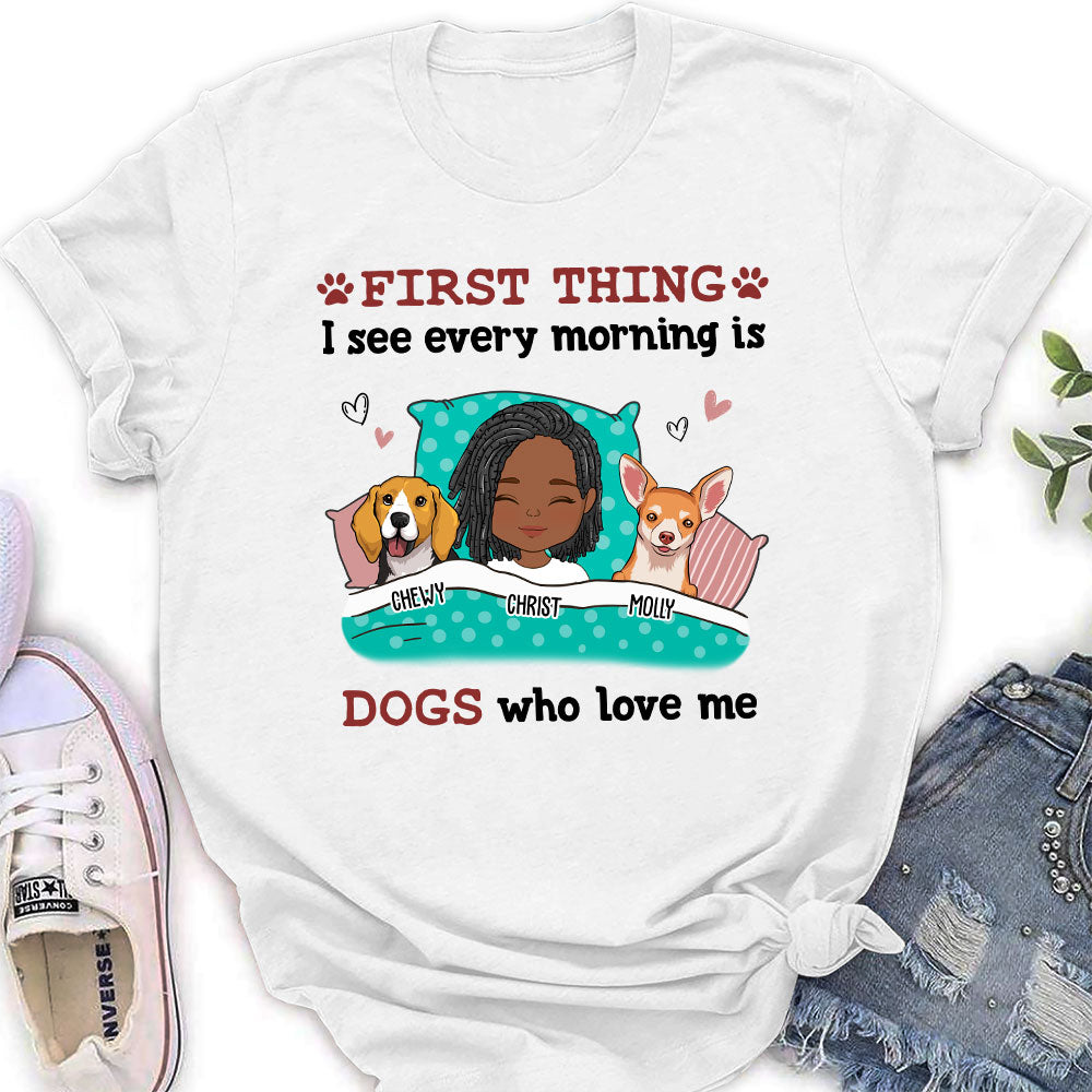 Every Morning - Exquisite Personalized Custom Women's T-shirt for Pet Lovers