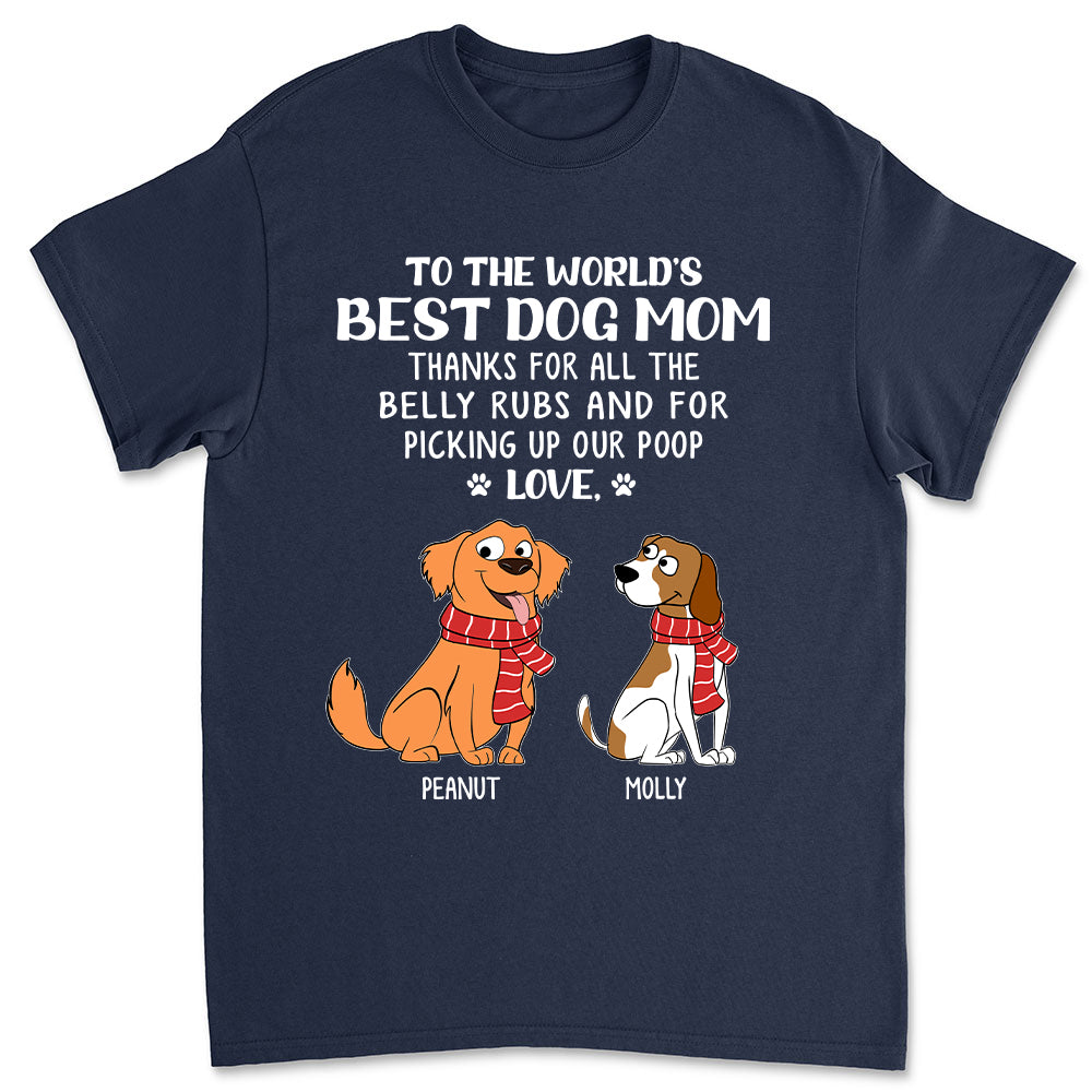 The Belly Rubs - Personalized Custom Unisex 5.3 oz T-Shirt for Pet Lovers