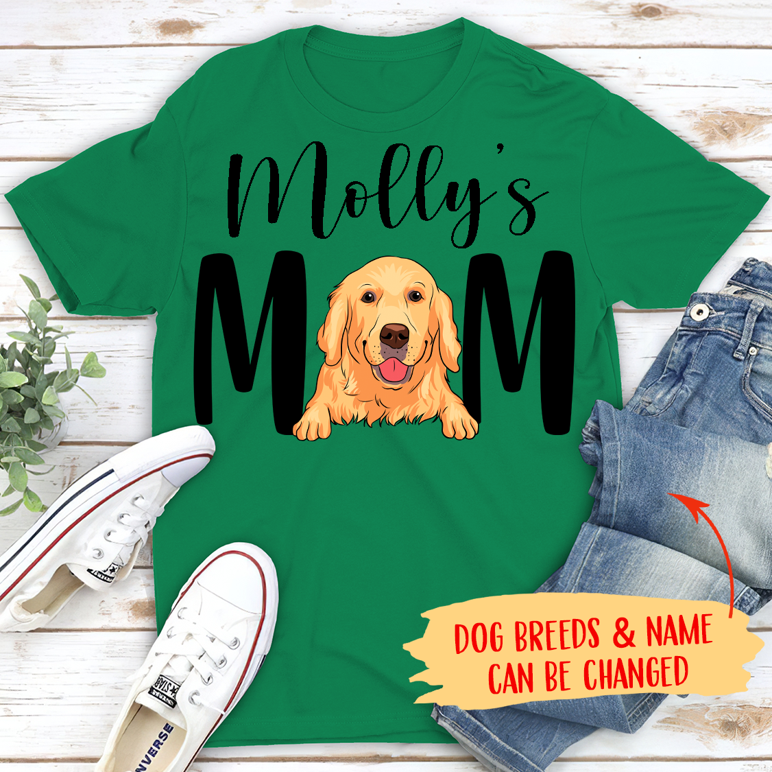 Personalized Custom Unisex Dog Mom/Dad T-shirt - Ideal Gift for Pet Lovers