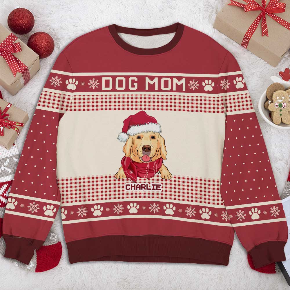Dog Paws - Personalized Custom All-Over-Print Unisex 8.8 oz Sweatshirt for Pet Lovers