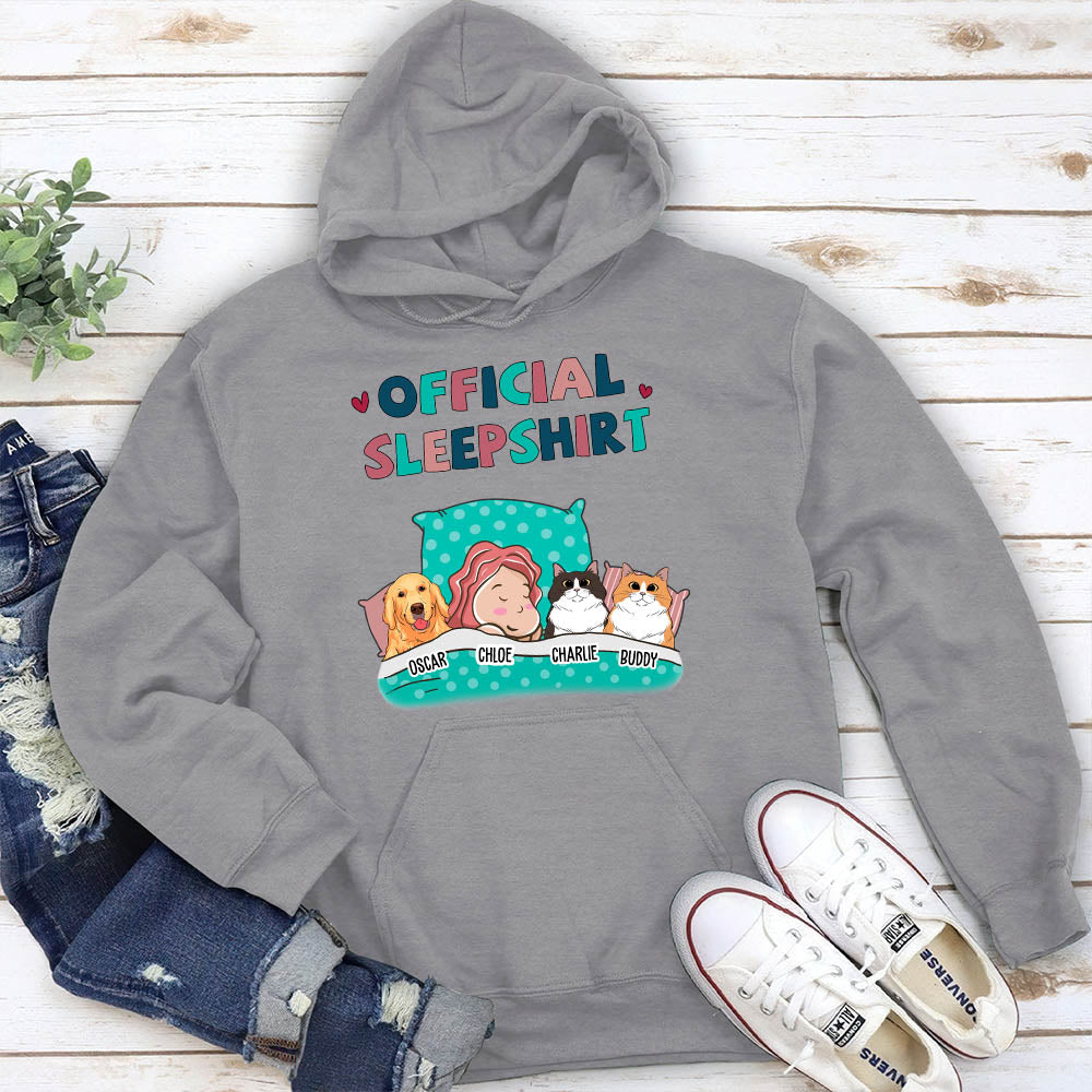 Exclusive Personalized Custom Pet Official Sleepshirt Hoodie for Pet Lovers