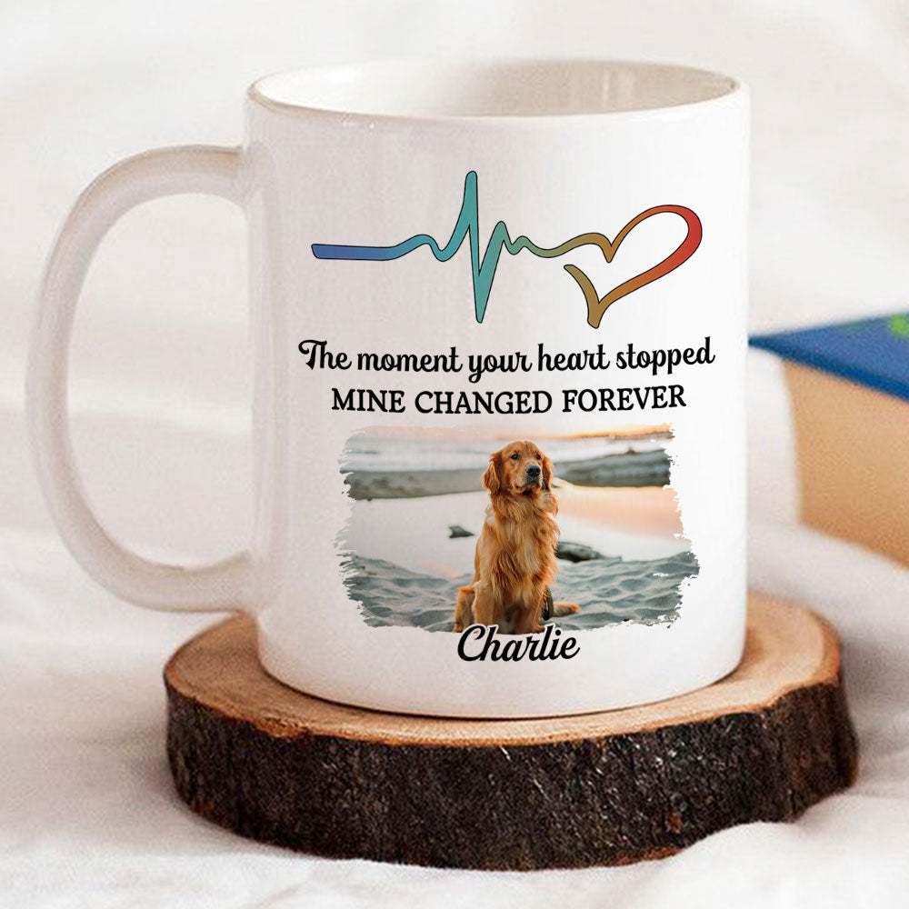 The Moment Your Heart Stopped - Personalized Custom Ceramic Coffee Mug for Pet Lovers (11oz & 15oz Sizes)