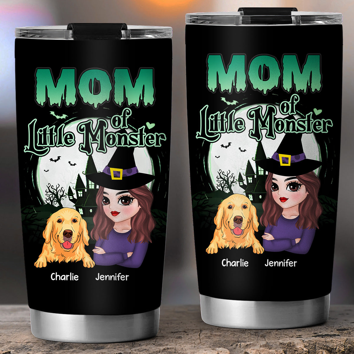 Personalized Mom Of Little Monsters Custom 20oz Tumbler with Thousands of Cool Designs
