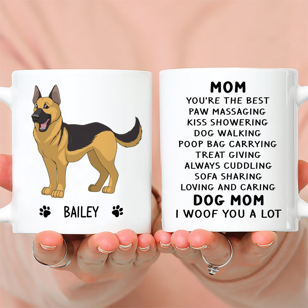 Woof You A Lot - Exquisite Personalized Custom Coffee Mug for Pet Lovers