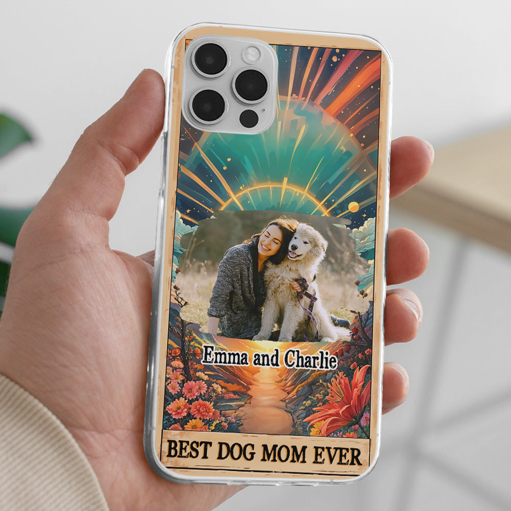 Personalized Custom Dog Mom Tarot Photo Smartphone Case - Ideal Gift for Dog Lovers