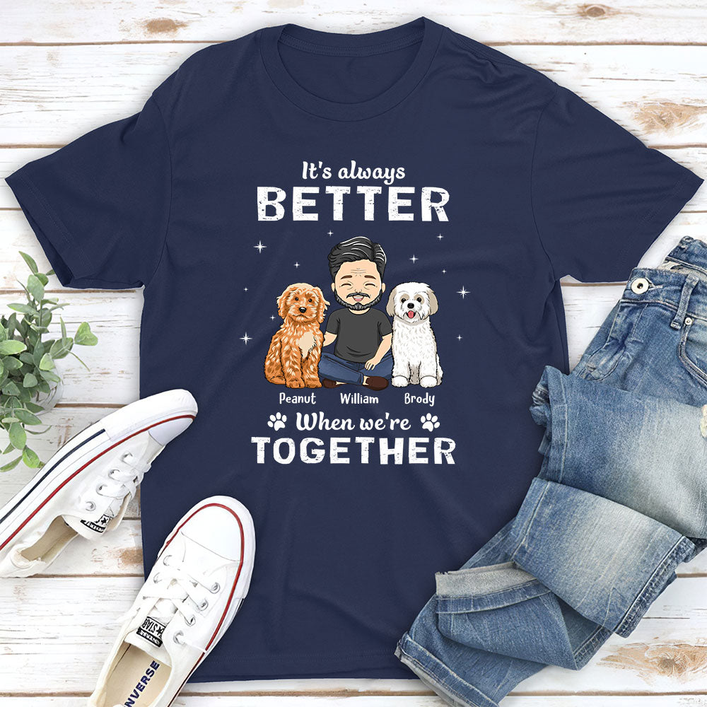 Always Better - Customizable Personalized Unisex 5.3 oz T-shirt for Pet Lovers
