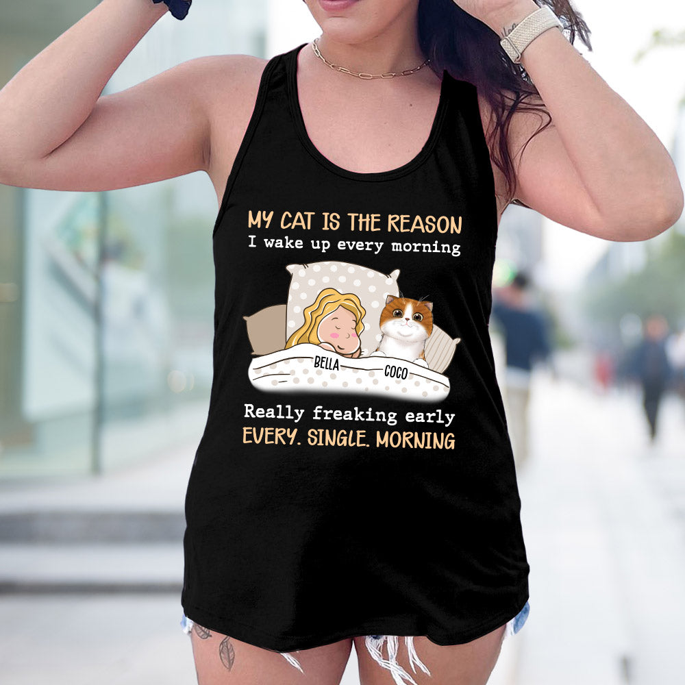 My Pet Is The Reason - Personalized Custom Summer Women's Racerback Tank for Dog Lovers