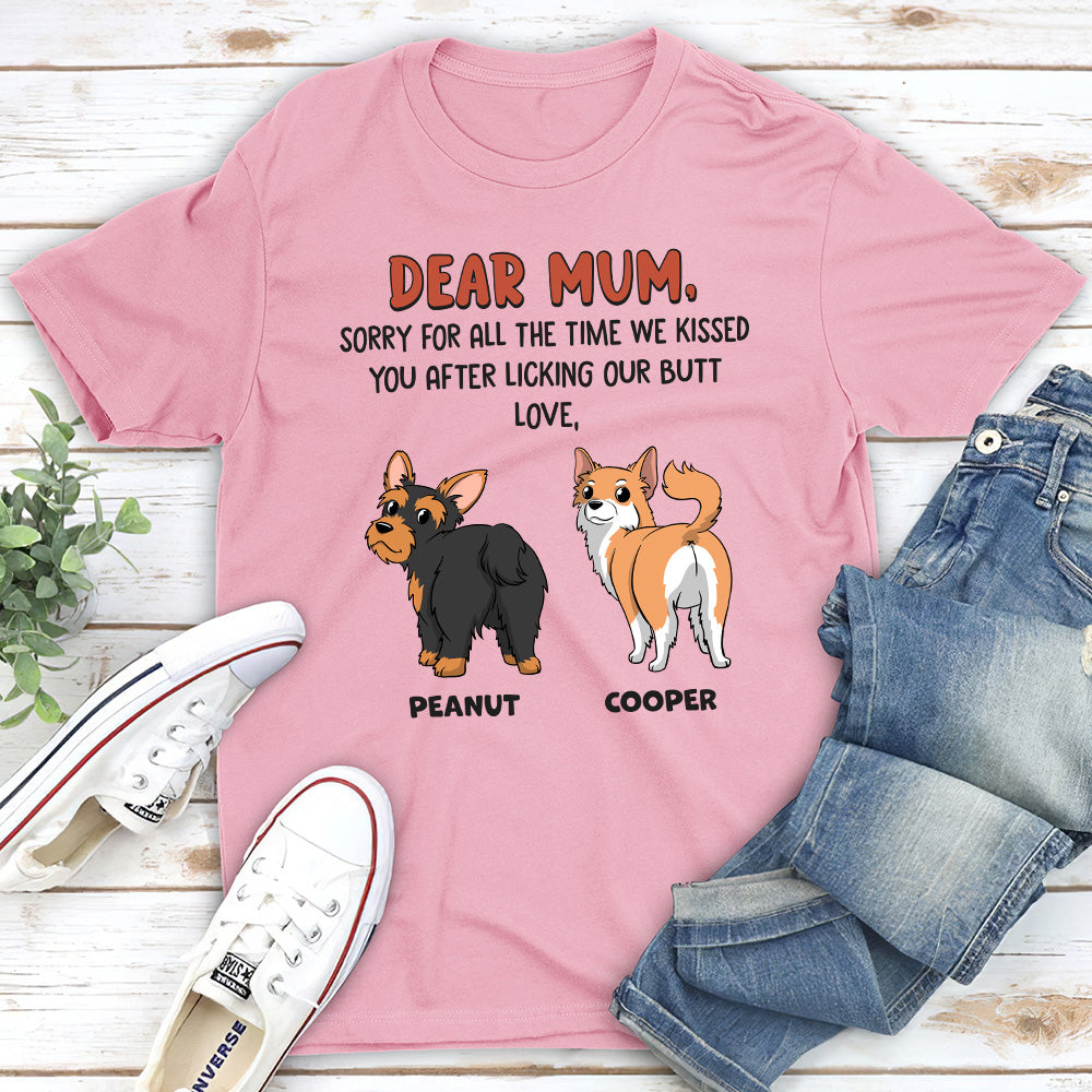 Sorry For All - Personalized Custom Unisex 5.3 oz T-shirt for Pet Lovers