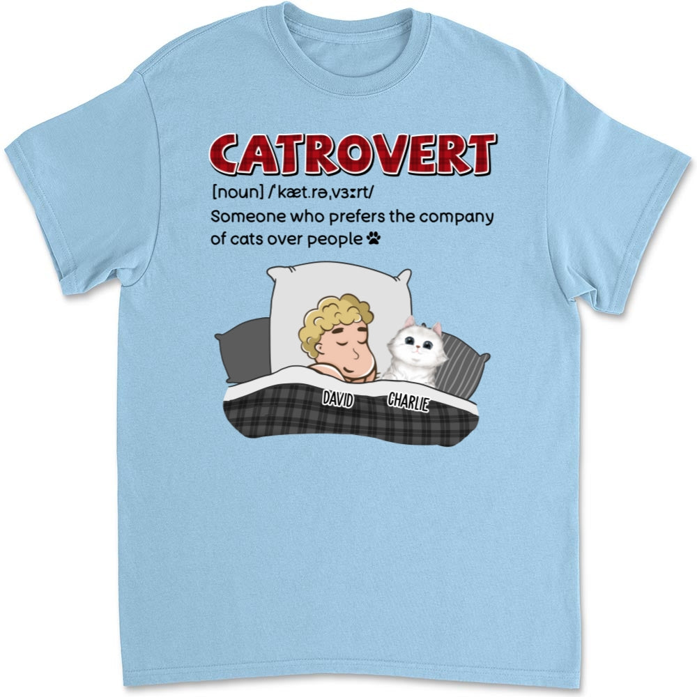 Catrovert - Personalized Custom Unisex 5.3 oz T-shirt for Pet Lovers