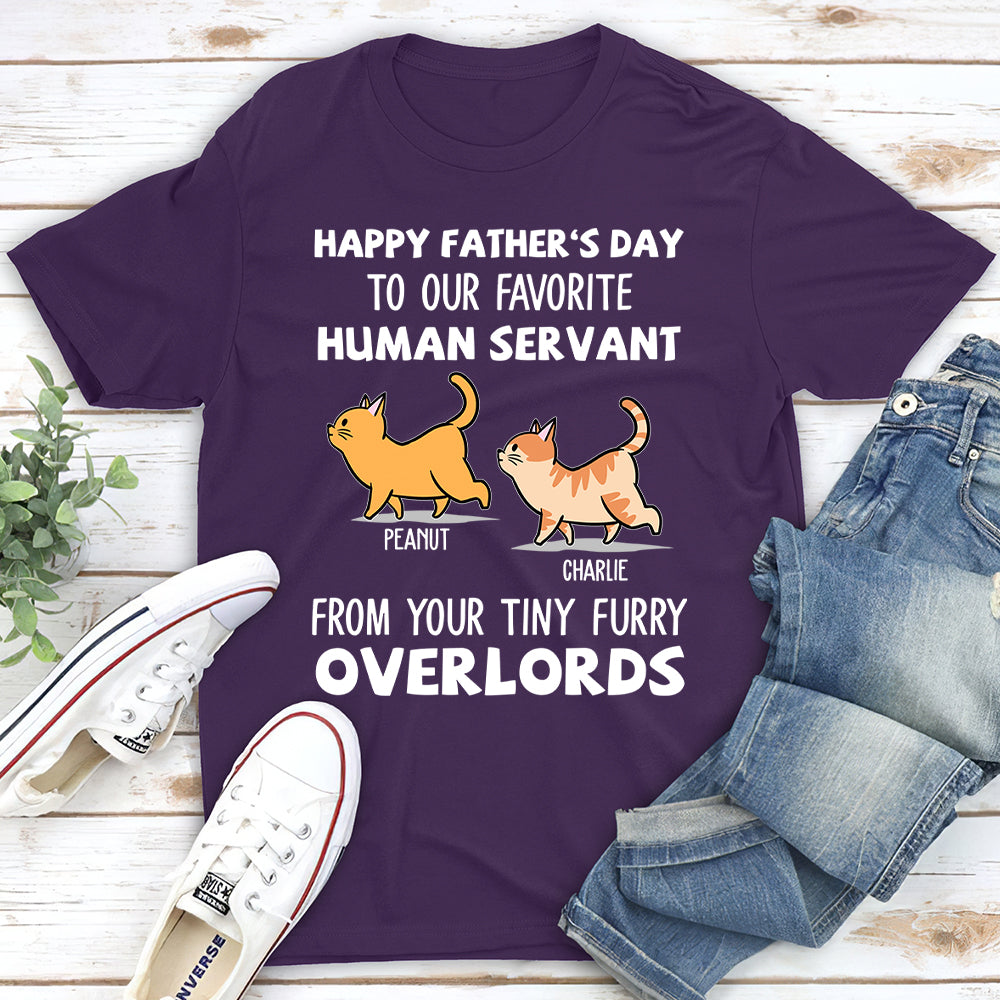 Human Servant - Personalized Custom Unisex 5.3 oz T-shirt for Pet Lovers