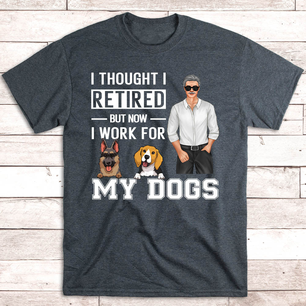 For My Dog - Personalized Custom Unisex 5.3 oz Heavy Cotton T-shirt with Copyrighted Artwork