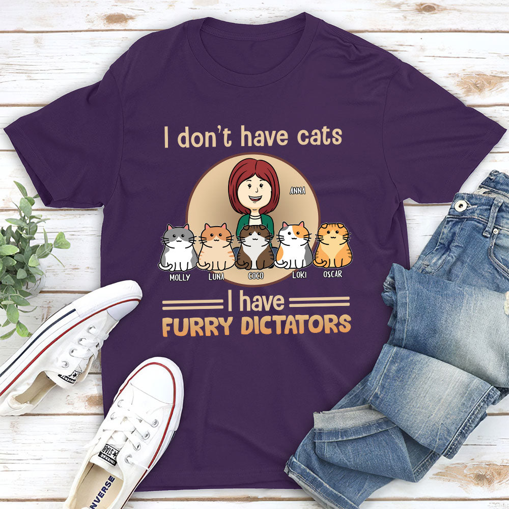 My Furry Dictators - Personalized Custom Unisex 5.3 oz T-shirt for Pet Lovers
