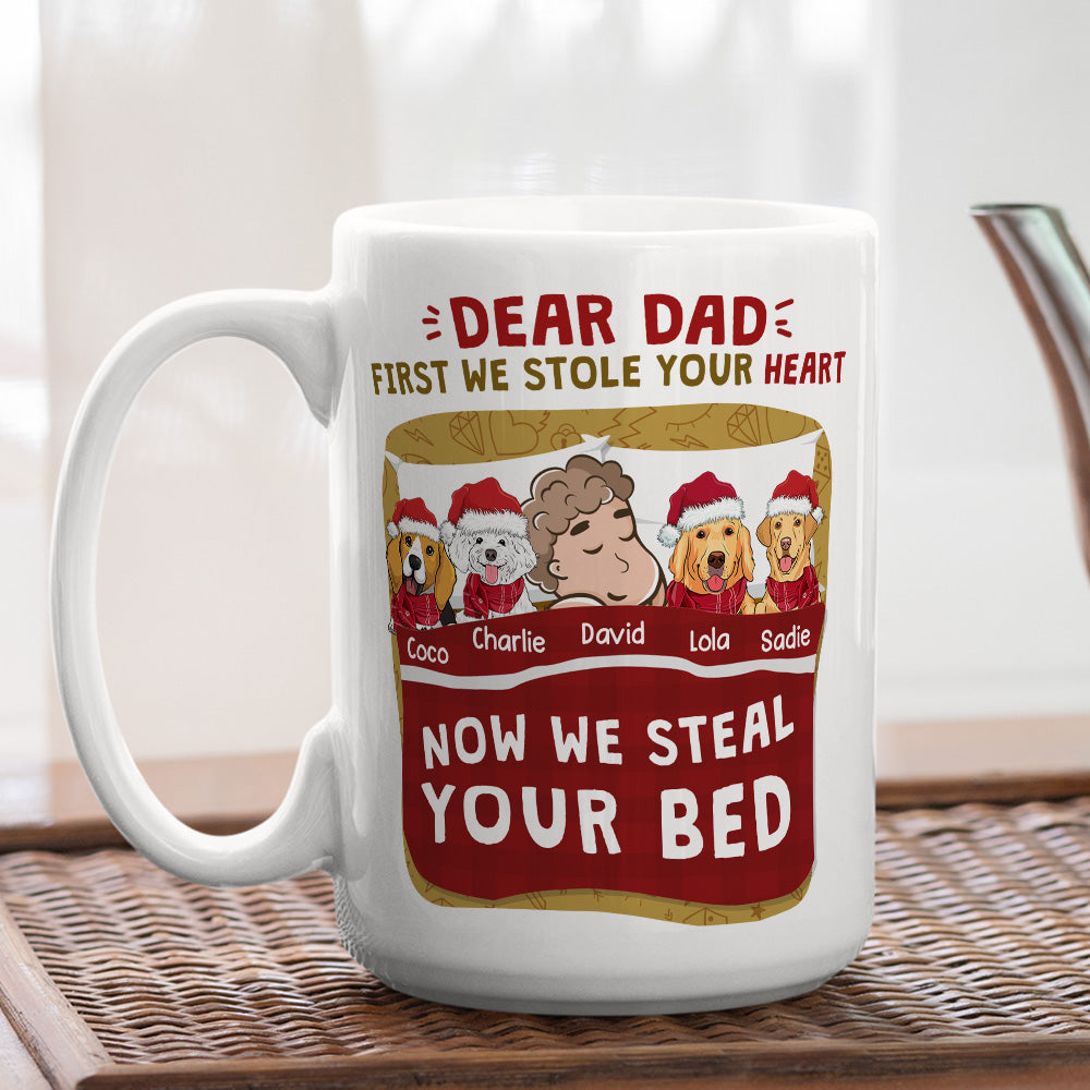 Personalized Custom 'Dog Mom Dad I Stole Your Heart' Coffee Mug for Pet Lovers