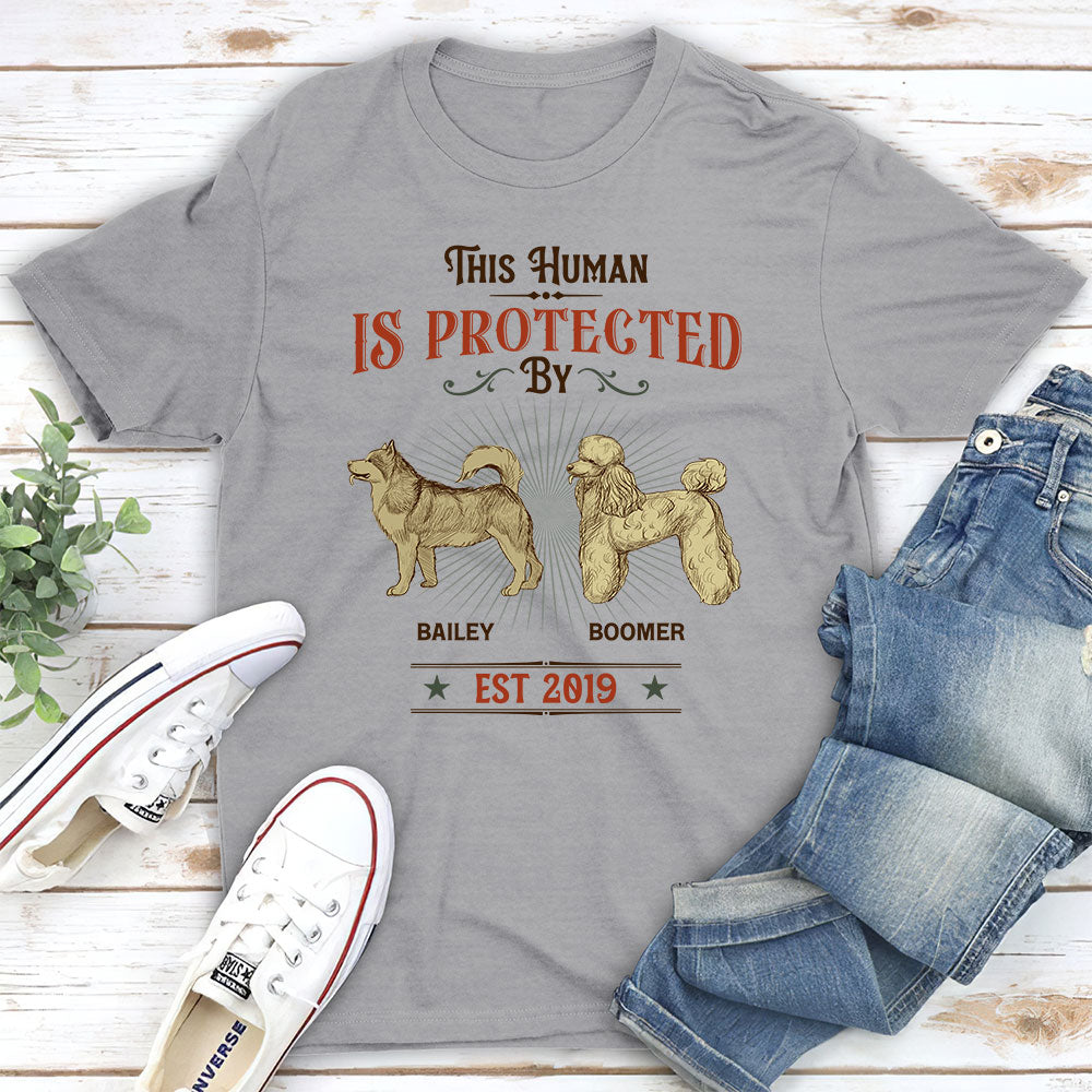 This Human Vintage - Personalized Custom Unisex 5.3 oz T-shirt for Pet Lovers