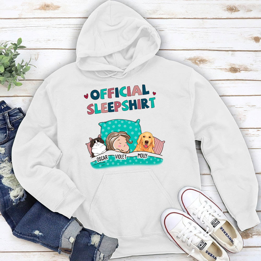 Exclusive Personalized Custom Pet Official Sleepshirt Hoodie for Pet Lovers