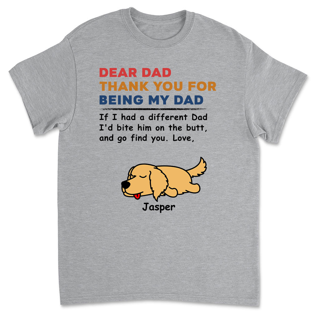 Bite The Butt - Personalized Custom Premium Men's 4.2 oz T-shirt for Pet Lovers