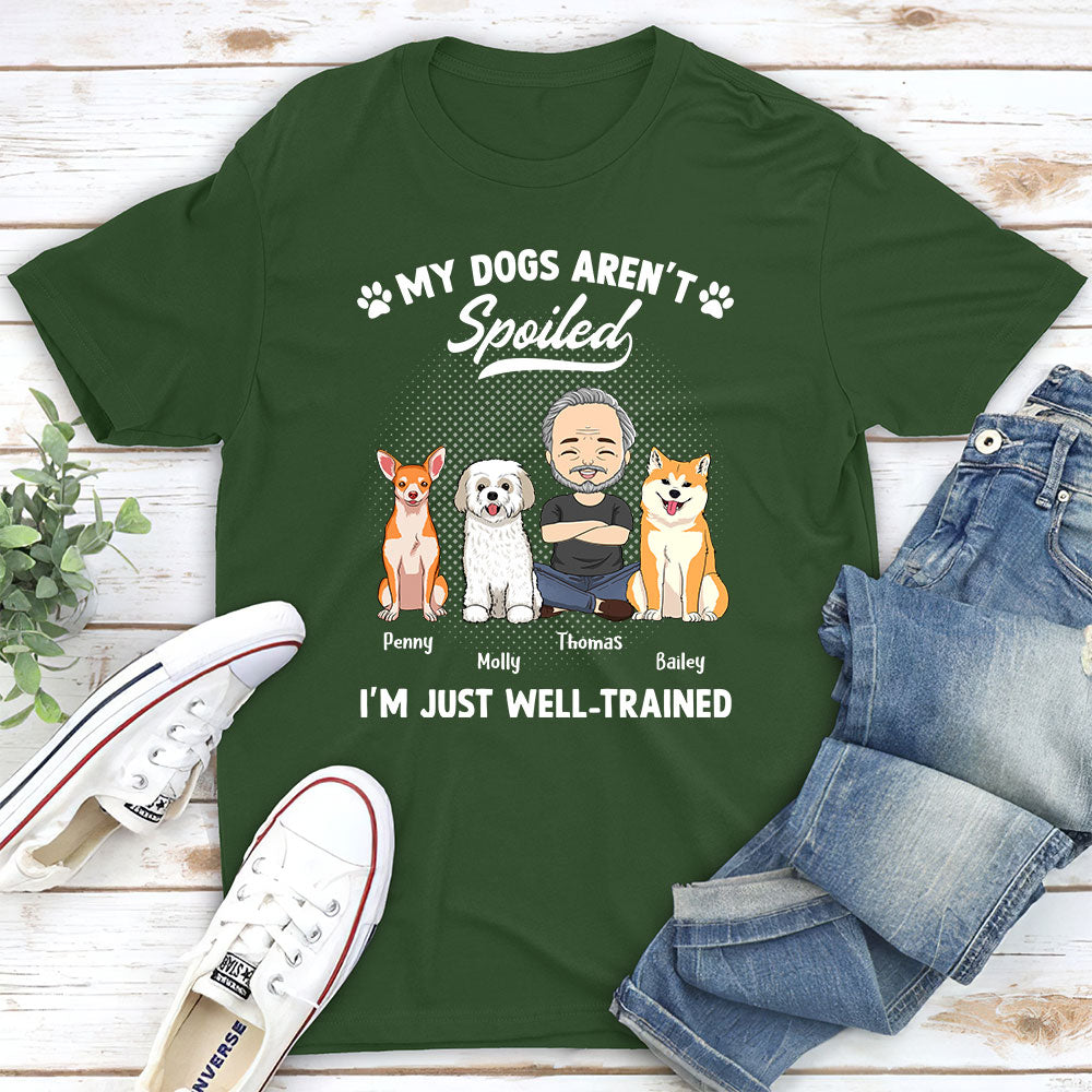 Spoiled Dog - Personalized Custom Premium Men's 4.2 oz T-shirt for Pet Lovers