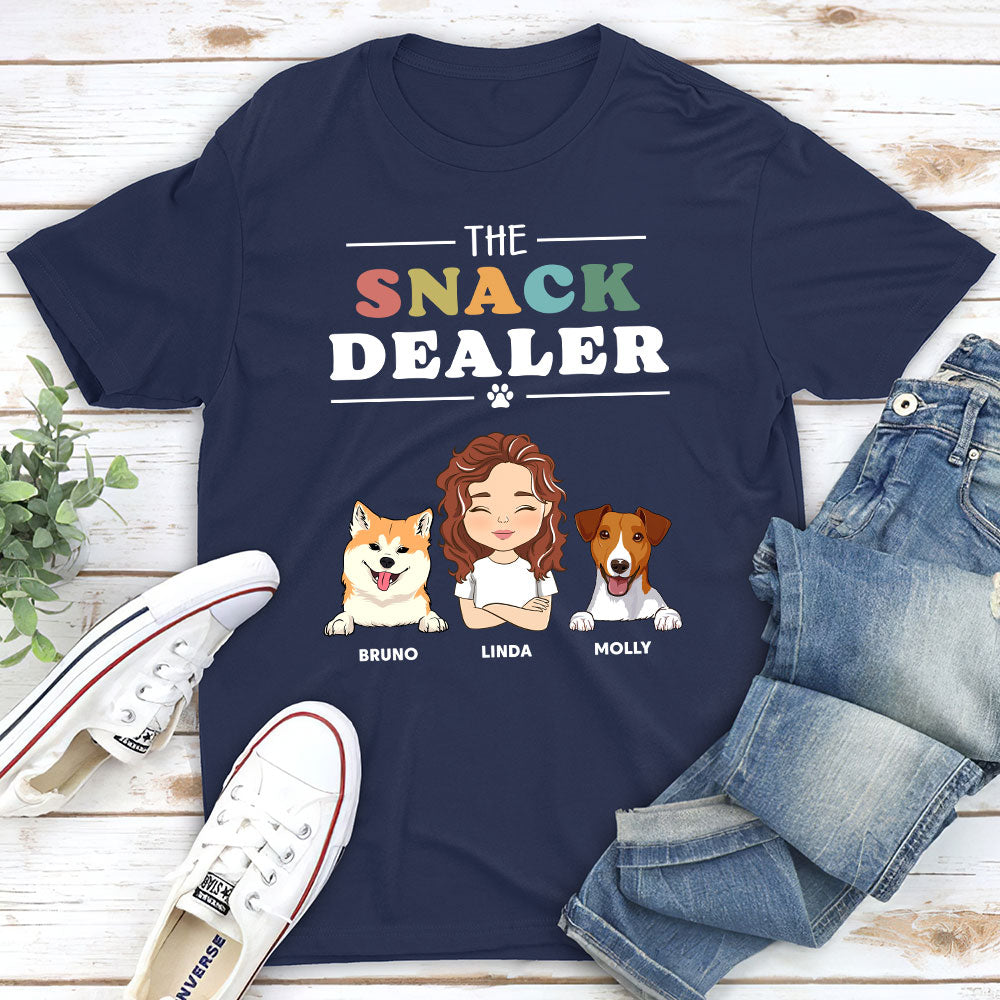 The Snack Dealer - Premium Personalized Custom Unisex 5.3 oz T-shirt for Pet Lovers