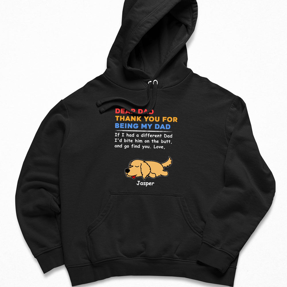 Bite The Butt 2 - Personalized Custom Unisex 8.0 oz Hoodie for Pet Lovers