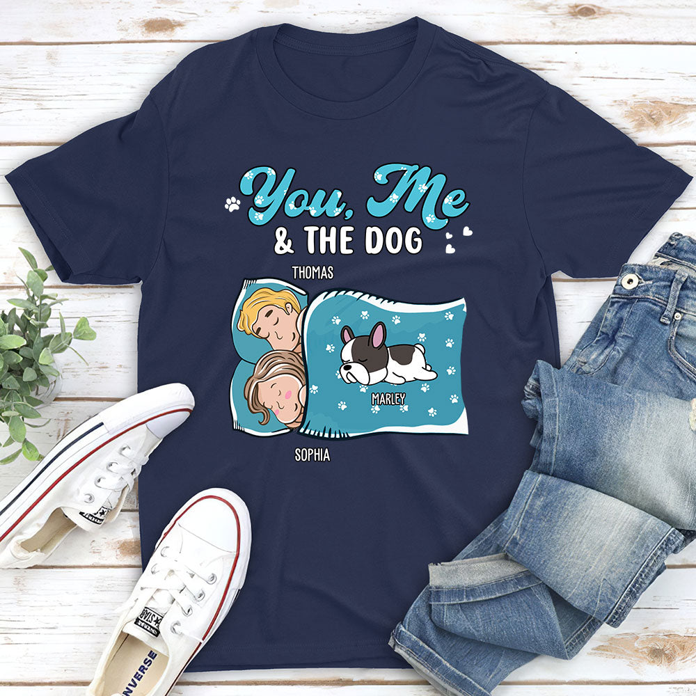 Unique Personalized Custom Unisex Sleepshirt - You, Me, And The Dogs