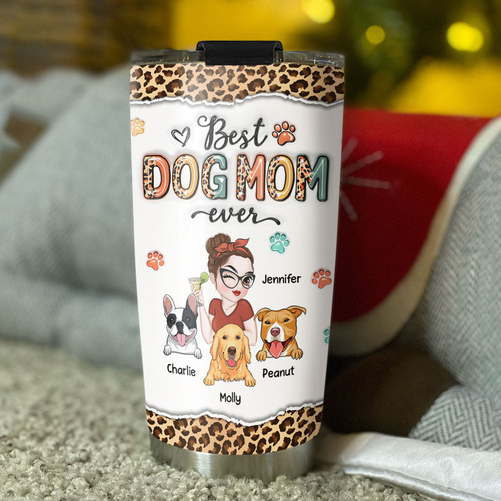 Best Mom Ever And Ever - Personalized Custom 3D Inflated Effect 20oz Stainless Steel Tumbler with Thousands of Cool Designs