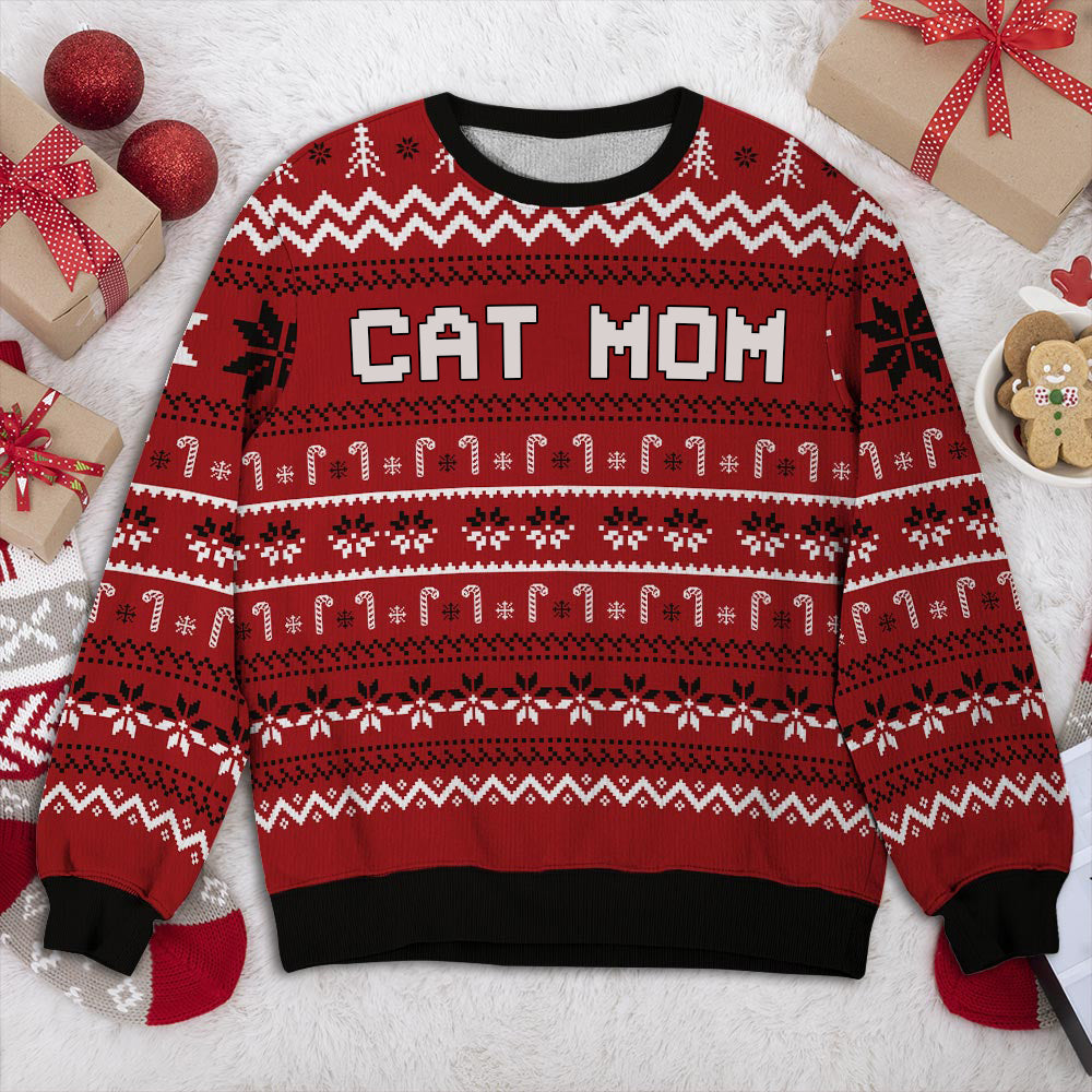 Unique Cat Mom/ Cat Dad Christmas All-Over-Print Unisex Sweatshirt