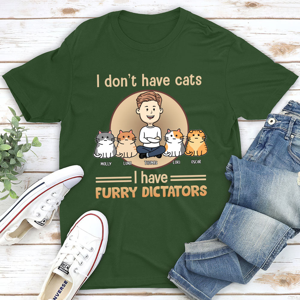 My Furry Dictators - Personalized Custom Unisex 5.3 oz T-shirt for Pet Lovers