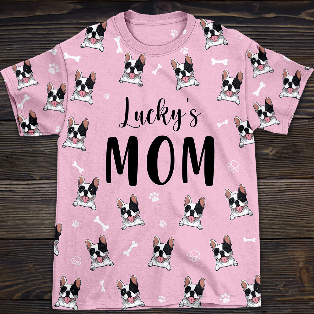 Stylish Dog Mom/Dad Pattern - Personalized Custom All-over-print Comfort T-shirt
