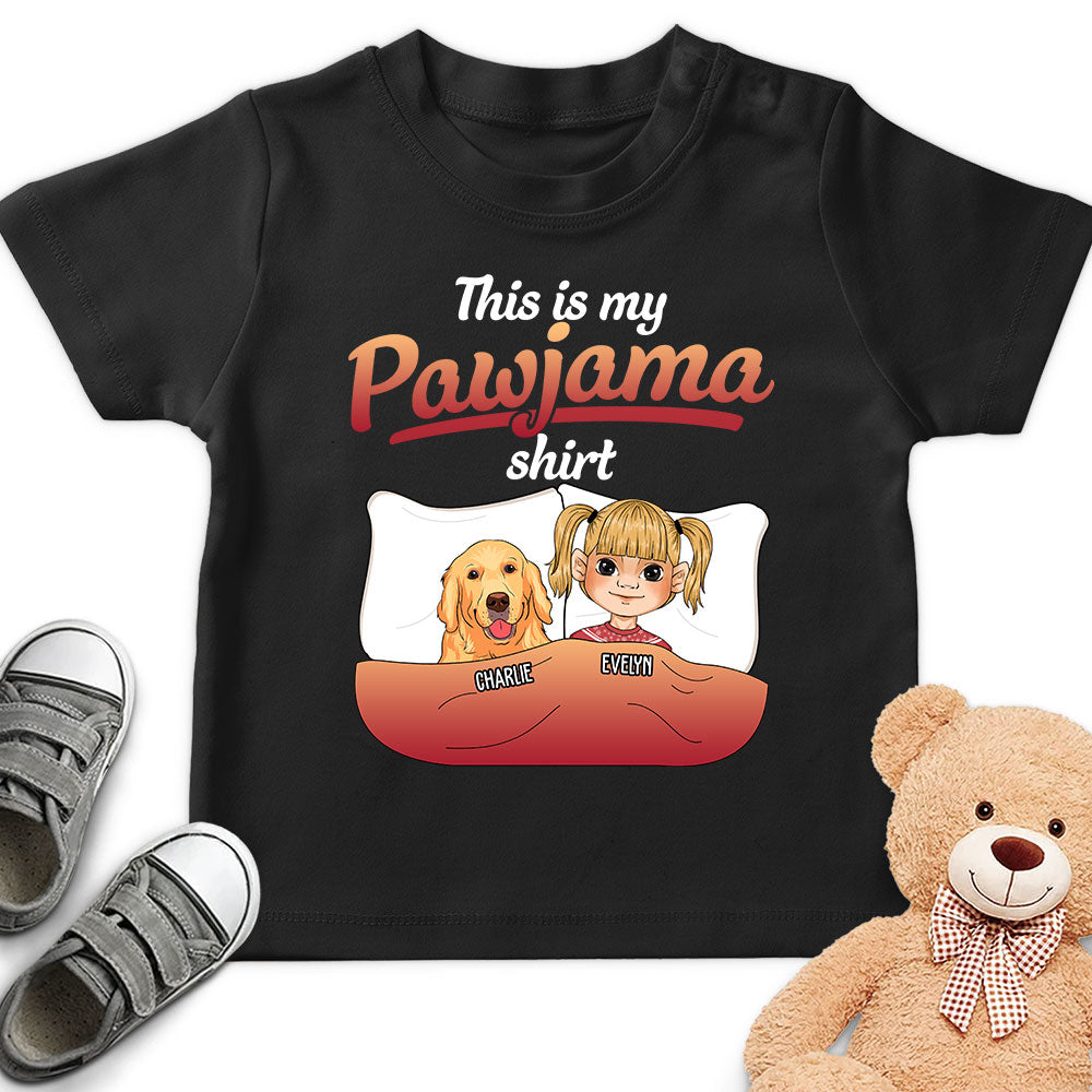 Personalized Custom Youth Pajama - Style T - shirt with Pet Design