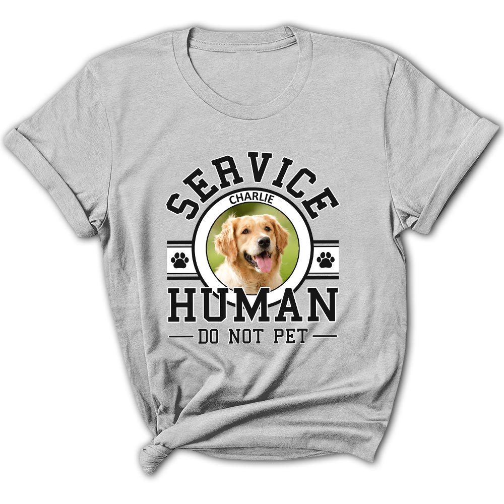 Personalized Custom Service Human Photo Women's T-shirt - Ideal Gift for Pet Lovers