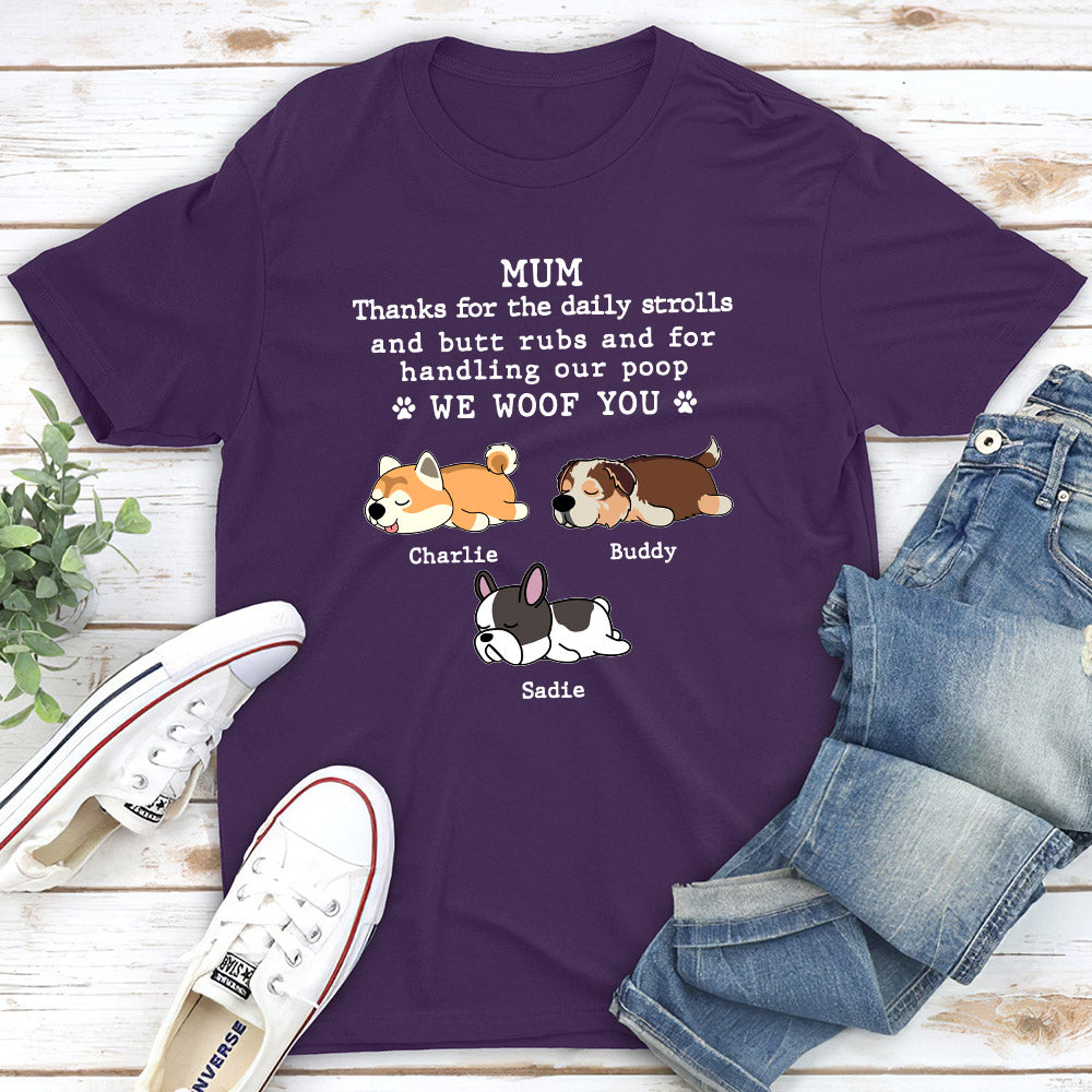 Handling My Poop - Personalized Custom Unisex 5.3 oz T-shirt for Pet Lovers